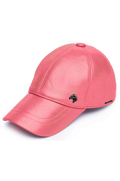 Pink color Unisex Leather Baseball Hat MPKDB