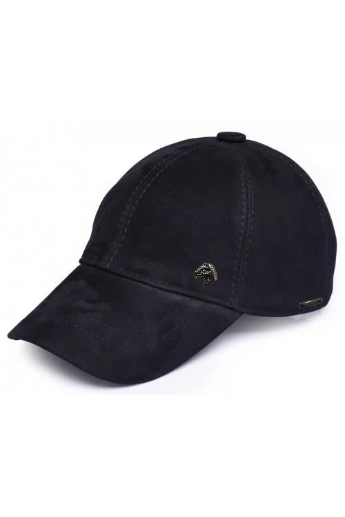 Siyah Süet Unisex Beyzbol Şapka